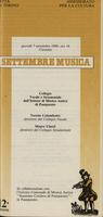 Libretto di sala - 1989 - Collegio Vocale e Strumentale dell'Istituto di Musica Antica Stanislao Cordero di Pamparato