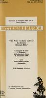 Libretto di sala - 1989 - Die Weise von Liebe und Tod des Cornets Christoph Rilke