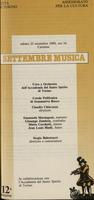 Libretto di sala - 1989 - Coro e Orchestra dell'Accademia del Santo Spirito di Torino e Corale Polifonica di Sommariva Bosco