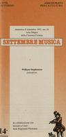 Libretto di sala - 1991 - William Stephenson