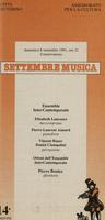Libretto di sala - 1991 - Ensemble InterContemporain e Ottoni dell'Ensemble InterContemporain