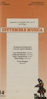 Libretto di sala - 1991 - Orchestra del Settecento e Coro da camera Olandese