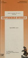 Libretto di sala - 1991 - Jean Guillou