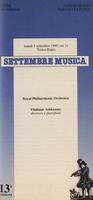 Libretto di sala - 1990 - Royal Philarmonic Orchestra