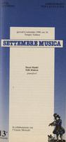 Libretto di sala - 1990 - Dezsö Ranki ed Edit Klukon