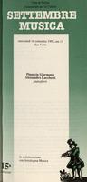 Libretto di sala - 1992 - Pinuccia Giarmanà e Alessandro Lucchetti