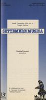 Libretto di sala - 1990 - Daniela Pescatori