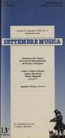 Libretto di sala - 1990 - Orchestra da Camera del Festival Internazinale di Brescia e Bergamo