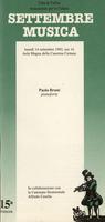 Libretto di sala - 1992 - Paola Bruni