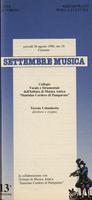 Libretto di sala - 1990 - Collegio Vocale e Strumentale dell'Istituto di Musica Antica Stanislao Cordero di Pamparato