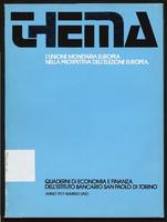 Thema: quaderni di economia e finanza dell'Istituto bancario San Paolo di Torino. N. 1 (1977)