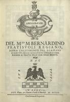 Considerationi del M.co M. Bernardino Pratisuoli regiano, sopra l'Alitinonfo del S. Gasparo Scaruffi, nelle quali con chiarissime ragioni si tratta della cose delle monete.