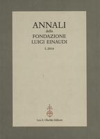 Annali della Fondazione Luigi Einaudi Volume 50 Anno 2016