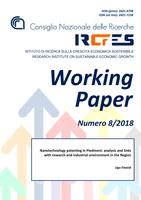 Nanotechnology patenting in Piedmont: analysis and links with research and industrial environment in the Region