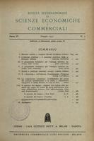 Rivista internazionale di scienze economiche e commerciali - Anno 04 N. 05