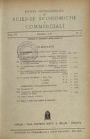 Rivista internazionale di scienze economiche e commerciali - Anno 03 N. 12