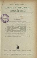 Rivista internazionale di scienze economiche e commerciali - Anno 06 N. 02