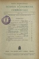 Rivista internazionale di scienze economiche e commerciali - Anno 06 N. 04