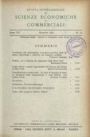 Rivista internazionale di scienze economiche e commerciali - Anno 07 N. 12