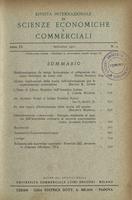 Rivista internazionale di scienze economiche e commerciali - Anno 09 N. 09
