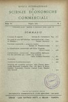 Rivista internazionale di scienze economiche e commerciali - Anno 11 N. 05