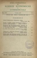 Rivista internazionale di scienze economiche e commerciali - Anno 13 N. 01