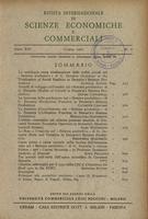 Rivista internazionale di scienze economiche e commerciali - Anno 14 N. 06