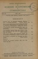 Rivista internazionale di scienze economiche e commerciali - Anno 15 N. 07