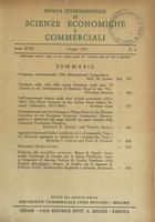 Rivista internazionale di scienze economiche e commerciali - Anno 18 N. 06