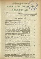 Rivista internazionale di scienze economiche e commerciali - Anno 19 N. 05