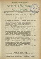 Rivista internazionale di scienze economiche e commerciali - Anno 19 N. 06