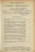 Rivista internazionale di scienze economiche e commerciali - Anno 19 N. 03