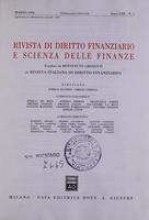 Rivista di diritto finanziario e scienza delle finanze. 1994, Anno 53, marzo, n.1