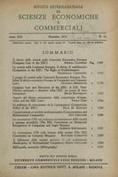 Rivista internazionale di scienze economiche e commerciali - Anno 21 N. 12