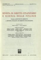 Rivista di diritto finanziario e scienza delle finanze. 1995, Anno 54, dicembre, n.4