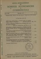 Rivista internazionale di scienze economiche e commerciali - Anno 22 N. 12