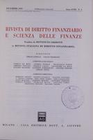 Rivista di diritto finanziario e scienza delle finanze. 1999, Anno 58, dicembre, n.4