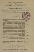 Rivista internazionale di scienze economiche e commerciali - Anno 35 N. 07