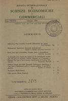 Rivista internazionale di scienze economiche e commerciali - Anno 37 N. 01