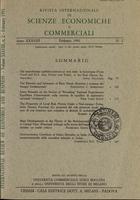 Rivista internazionale di scienze economiche e commerciali - Anno 38 N. 02