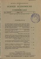 Rivista internazionale di scienze economiche e commerciali - Anno 38 N. 05