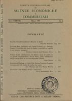 Rivista internazionale di scienze economiche e commerciali - Anno 38 N. 03