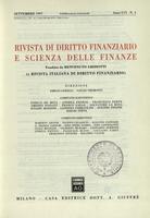 Rivista di diritto finanziario e scienza delle finanze. 1997, Anno 56, settembre, n.3