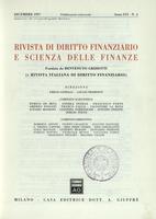 Rivista di diritto finanziario e scienza delle finanze. 1997, Anno 56, dicembre, n.4