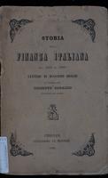 Storia della finanza italiana : dal 1864 al 1868 : lettere di Ruggiero Bonghi al commendatore Giuseppe Saracco, senatore del Regno