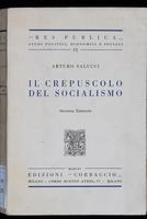 Il crepuscolo del socialismo : critica delle tendenze e delle soluzioni