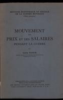 Mouvement des prix et des salares pendant la guerre