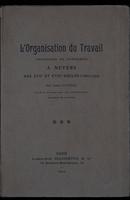 L'organisation du travail à Nevers aux 17. et 18. siècles : 1660-1790