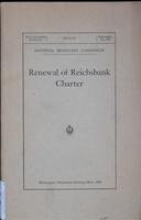 Renewal of Reichsbank charter