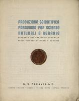 SCIENZE - Produzione scientifica paraviana per scienze naturali e agrarie